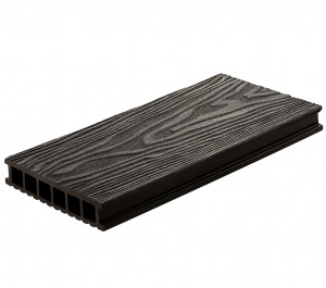 Террасная доска из ДПК Polywood Mineral Duo 3-D графит 